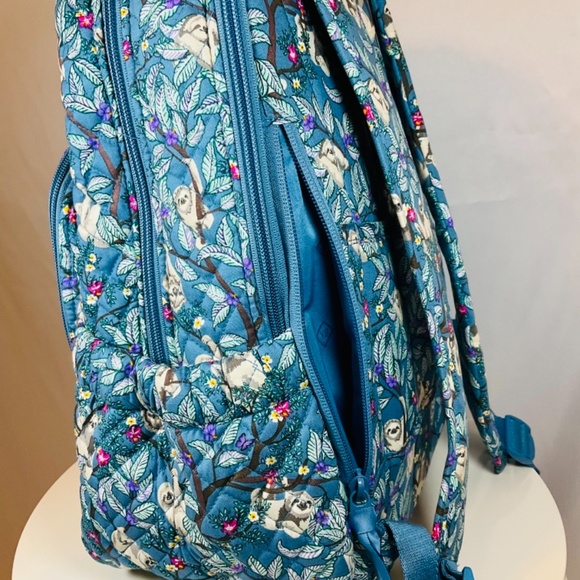 🌸Vera Bradley Campus Backpack Sloth Hanging Around Spring Break - Picture 3 of 9